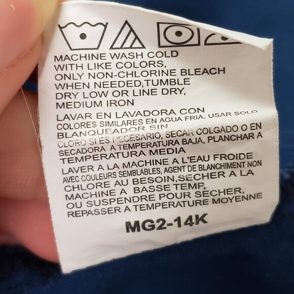 Rock 47 By Wrangler Mens Embroidered Button Up Size XL Blue Skater Tattoo Edgy - Picture 5 of 9